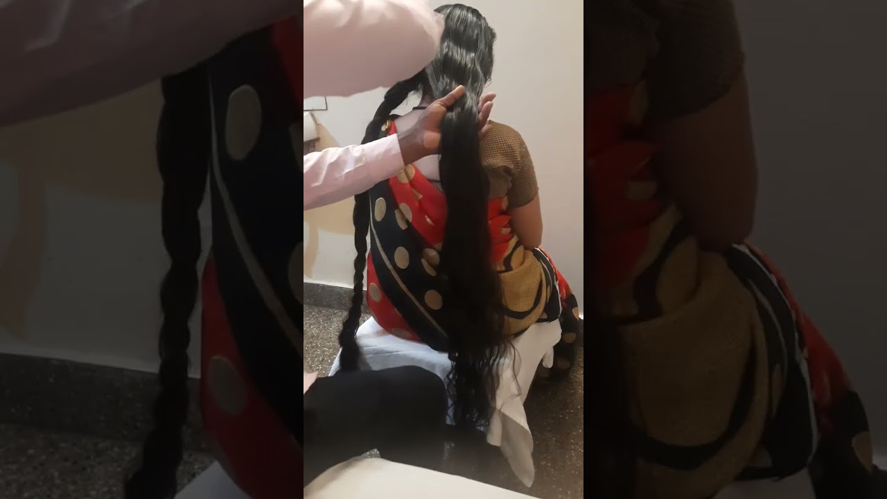 Double Hair Bun & Hair Braid Making by Hair Dresser