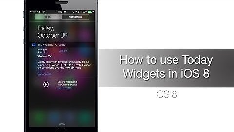 How to use Today Widgets in iOS 8 - iPhone Hacks