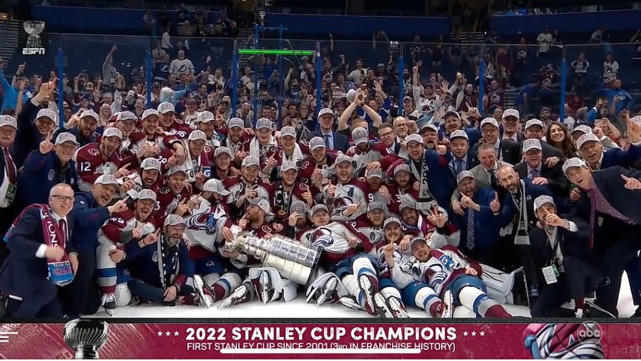 NHL Colorado Avalanche Champs 2021-22 Stanley Cup Champions
