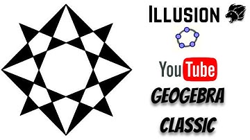 Illusion in GeoGebra Classic, 8-Pointed Star Tessellation #Aravind