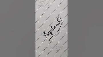 Agrima💞 name calligraphy|Cursive writing|Improve handwriting|#shorts #calligraphy #writing #ytshorts