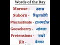 Words of the Day ♥✨ #learnenglish #englishvocabulary @achievingdreams