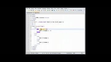 HTML Lesson 4 - Basic Tables and some Attributes (Part 1)