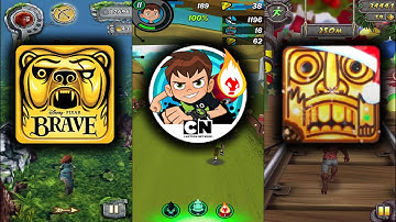 Temple Run Brave Vs Ben 10 Up to Speed Vs Temple Run 2 Winter Toyland - Endless Run Game Play