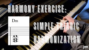 Harmony Exercise: Triadic Harmonization with J3PO