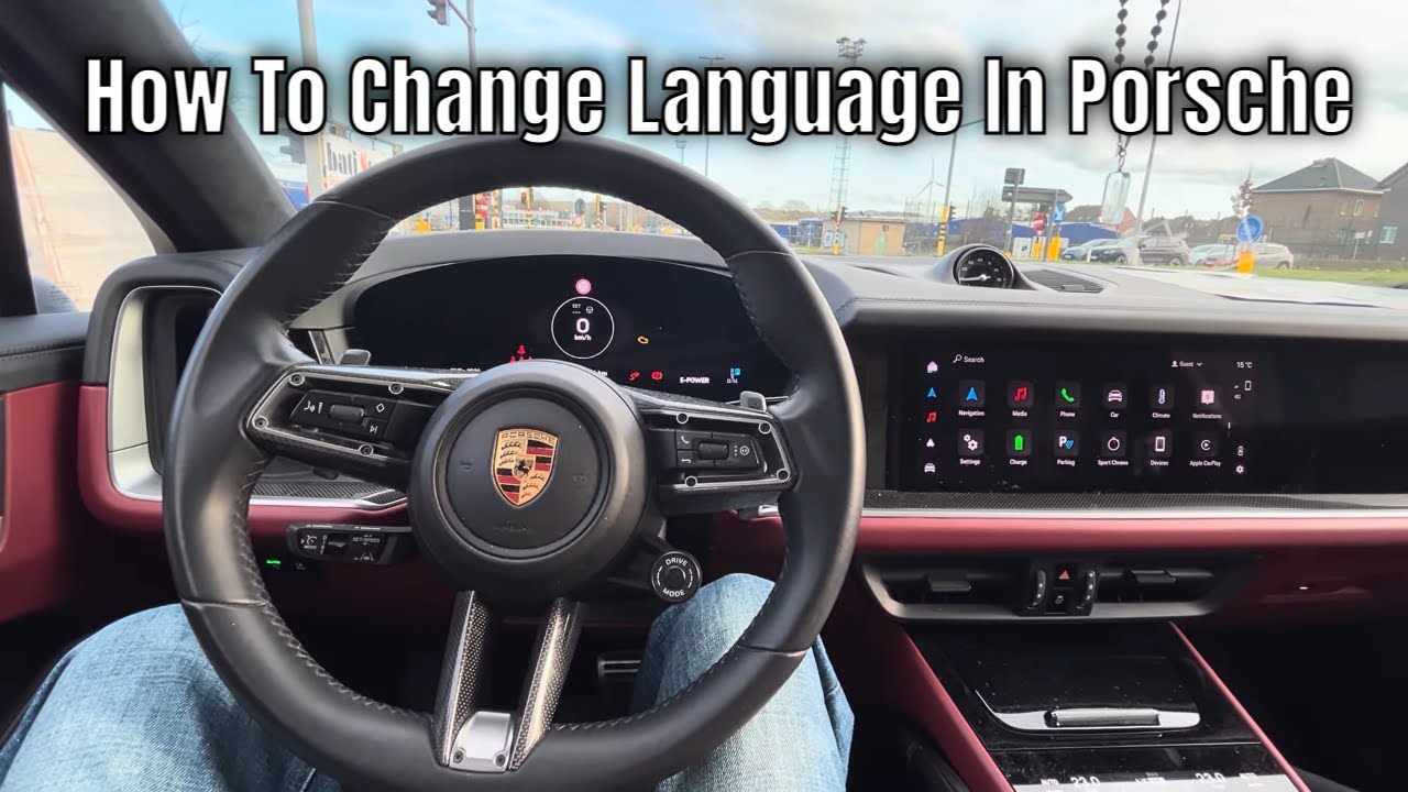 How To Change Language In Porsche (Cayenne, Macan, Panamera, 911
