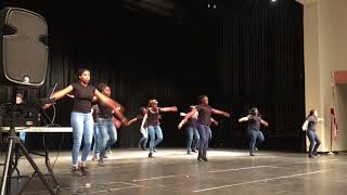 2K17 Mu Alpha Chi Step Team performance at Freshman Orientation.