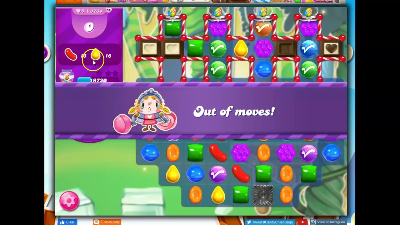 Candy Crush Level 3764 Audio Talkthrough, 23 Moves 0 Booster - YouTube