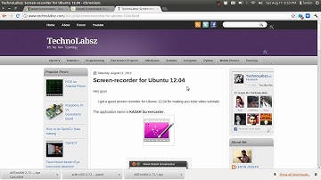 Screen-recorder for Ubuntu 12.04