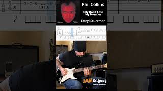 Phil Collins Billy Don't Lose My Number guitar solo with TAB #short #philcollins #darylstuermer