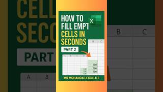 Fill Empty Cells in Seconds - Part 2 Ctrl+Enter | @MrMohandasExcelite  #fillemptycells #exceltip