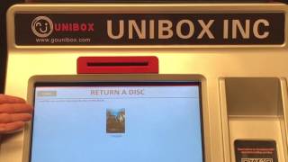 Rent New Release DVD Movie from Unibox Kiosk Machine Demo