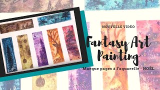 Marque pages à l&#39;aquarelle - NOËL