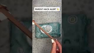 Wasting Baby Wipes?! Try This Easy Hack! 🙌#parenting screenshot 1