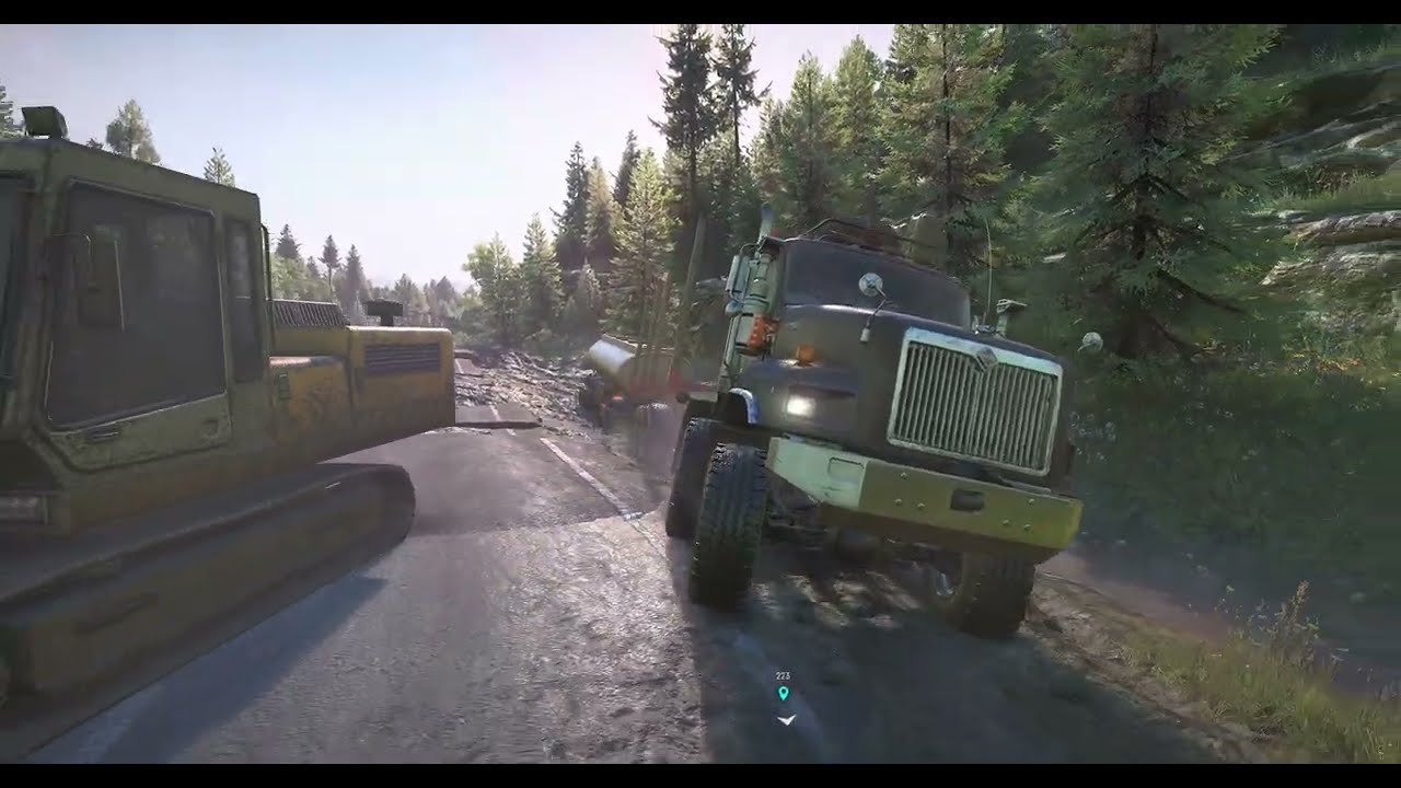 Entrega Remolque De Combustible Para Los Camiones Troceros En Cerreria - SnowRunner  HDR10