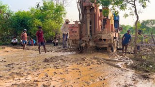 Borewell Drilling 20 Hp Motor 90 Feet Deep boring Only | Borewell water checking method video