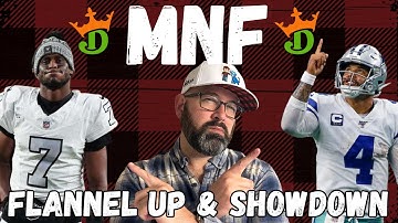 NFL DFS DraftKings Showdown Picks LIVE Strategy For Cowboys-Raiders Monday Night Football Lineups