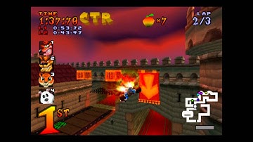 Cortex Castle - CTR Challenge - Crash Team Racing - 101% Playthrough (Part #39)