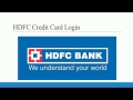 How to Transfer other bank credit cards/loans to HDFC credit card in Net banking