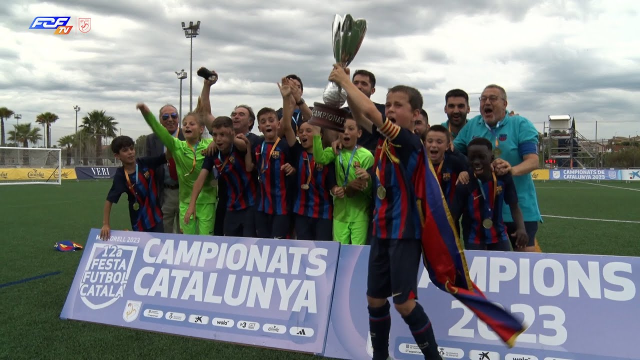 El FC Barcelona és el campió del Campionat de Catalunya Benjamí en guanyar al RCD Espanyol per 4-2