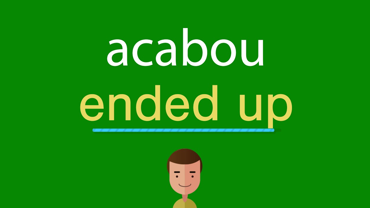 Como dizer acabou em inglês - YouTube