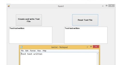 How to Read and Write text files in winforms Desktop apps using VB.NET