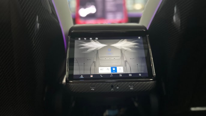 Rear Entertainment & Climate Control Display For Tesla Model 3/Y (Dual  Vents & Phone Mirroring) 