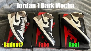 Real vs Fake vs Budget? Best Jordan 1 Mocha on the market - Kickwho godkiller(TDunky Review)