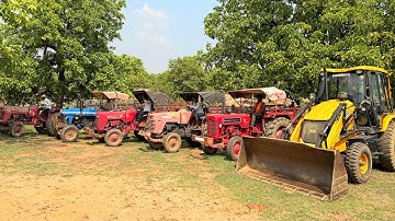 JCB 3dx loading Mud in Tractors | Mahindra 275 | Mahindra 265 | Powertrac 434 @sangamlifejcb #jcb