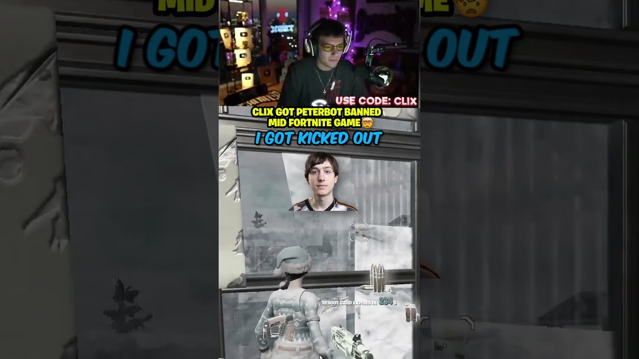 Clix Got Peterbot BANNED Mid Fortnite Game 