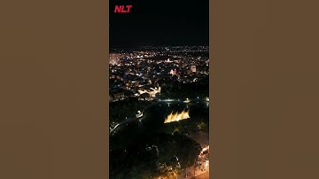 Toàn cảnh tuyến phố đi bộ nhạc nước công viên 16/4 tại TP. Phan Rang - Tháp Chàm tỉnh Ninh Thuận