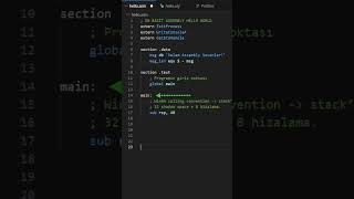 ASSEMBLY İlk Projemiz #assembly  #programlama #yazılım #kodlama #programming #coding