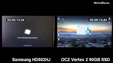 HDD vs SSD - Samsung HD502HJ vs OCZ Vertex 2 90GB SSD - Windows 7 Boot Time