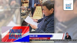 Panayam kay Silvestre Bello III, kabilang sa legal counsel ni FPRRD | Unang Hirit