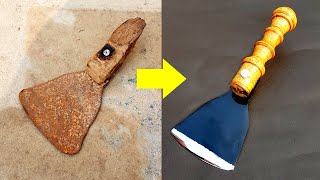 Rusty Trowel ( Rumba ) Restoration - Gardening Tool Restored