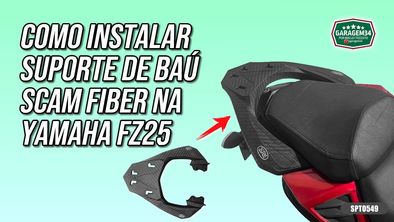 INSTALANDO BAGAGEIRO DE PLÁSTICO NA YAMAHA FZ25 FAZER 250!