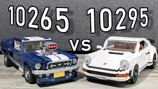 LEGO Porsche 911 vs LEGO Ford Mustang | LEGO 10295 vs 10265 | LEGO 10265 vs 10295 | Compare