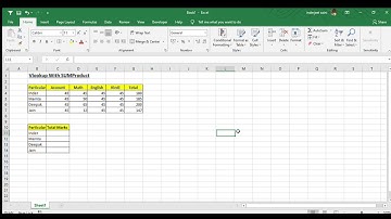 Excel Trick and Tips -Vlookup with sumproduct