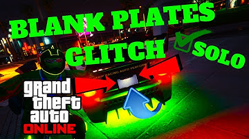 *SOLO*HOW TO GET BLANK PLATES*NEW GLITCH*USING UNLIMITED MONEY GLITCH STILL WORKING AFTER 1.41 GTA 5