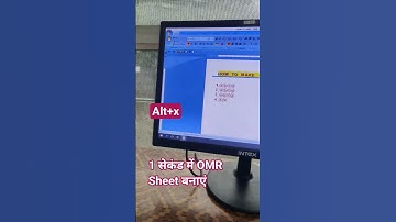 wow🤩Make OMR sheet in word trick 🔥||