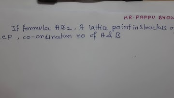 Physical Chemistry Problem,Solid state Chemistry,Mr.Pappu Bhowmick