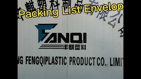 TNT Packing List Envelope