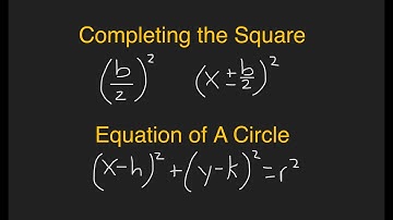 How to Find Equation of a Circle By Completing the Square