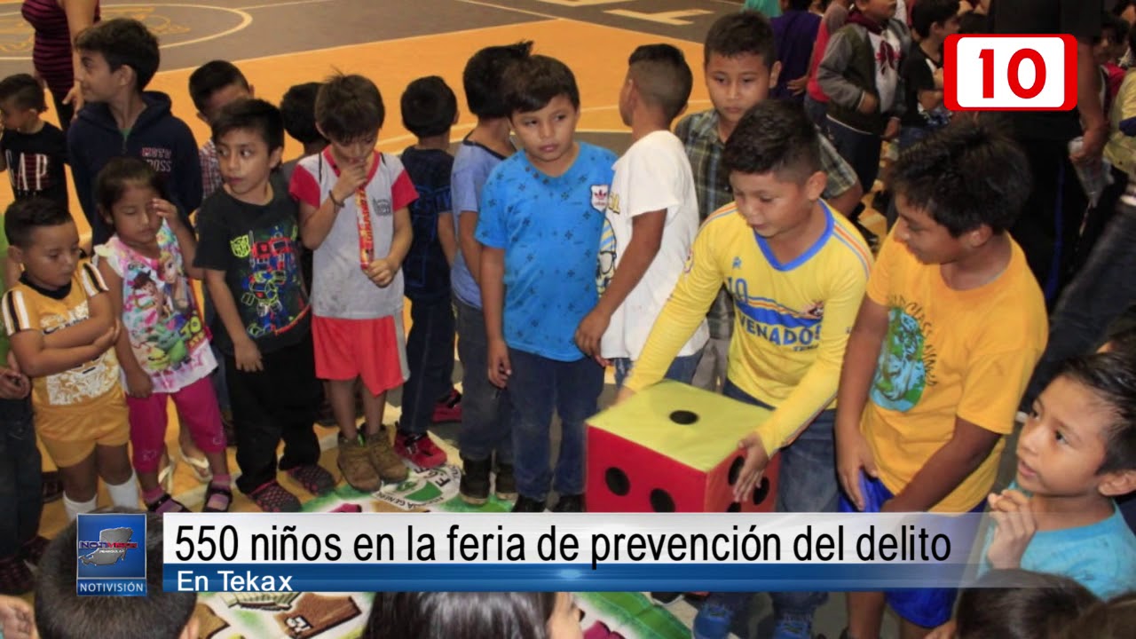 156455 550 niños en la feria de prevención del delito enTekax - YouTube