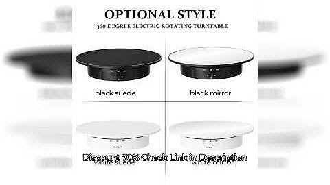 200mm 3 Speeds Photography Rotating Display Stand 360 Electric Rotating Product Display Turntable Fo