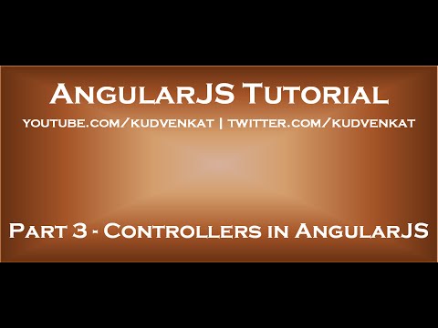 فيديو: ما هي وحدات التحكم في AngularJS؟