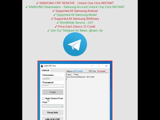 Sam-FRP Tool, Sam-FRP Tool credit Price, Unlock One Click INSTANT