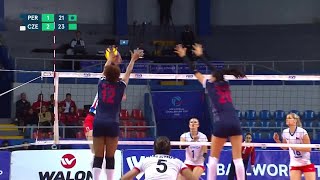 Angela Leyva Points Made in Peru vs. Czech Republic