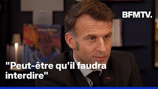 Emmanuel Macron s'interroge sur une interdiction des jeux vidéo pour les mineurs de moins de 15 ans