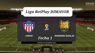 Junior vs. Aguilas Doradas. (Goles 5-1) Liga betplay DIMAYOR ...